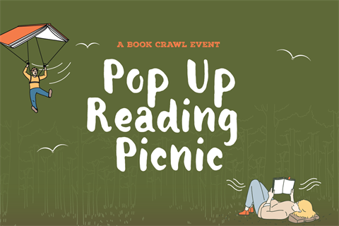 A book crawl event Pop Up Reading Picnic.